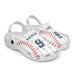 Baseball Clog Sport Gifts, Custom Personalized Baseball Clogs, Baseball Gift, Side View