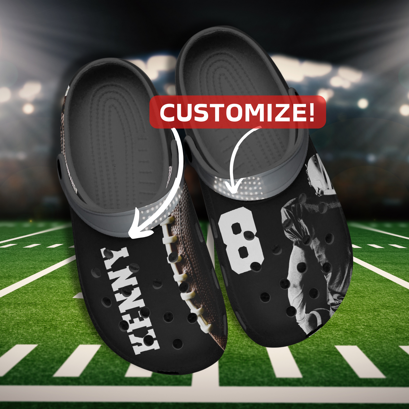 Custom Football Clogs