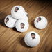 a bunch of white balls with a man's face on themPing Pong Sport Gifts, Custom Personalized Ping Pong ball, Ping Pong Gift, Beer Pong Gift, Photo on Ping Pong Ball, Multi View, White