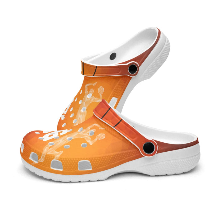 Custom Basketball All Over Printed Clogs - Sport Gifts, Sports Fan Gifts