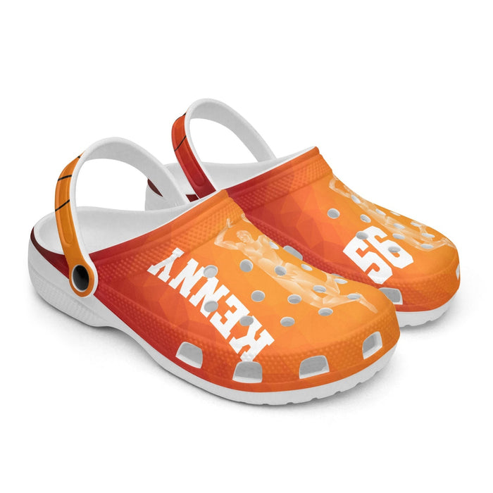 Basketball Clog Sport Gifts, Custom Personalized Basketball Clogs, Basketball Gift, Side View