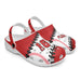 Baseball Clog Sport Gifts, Custom Personalized Baseball Clogs, Baseball Gift, Side View, Red