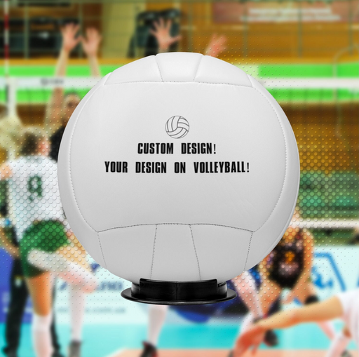 a volleyball ball sitting on top of a tableVolleyball Sport Gifts, Custom Personalized Volleyball, Volleyball Gift,  Front View