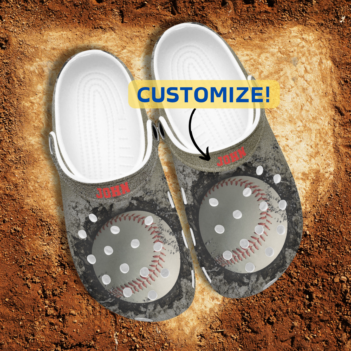 Custom Baseball Clogs