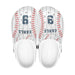 Baseball Clog Sport Gifts, Custom Personalized Baseball Clogs, Baseball Gift, Top View