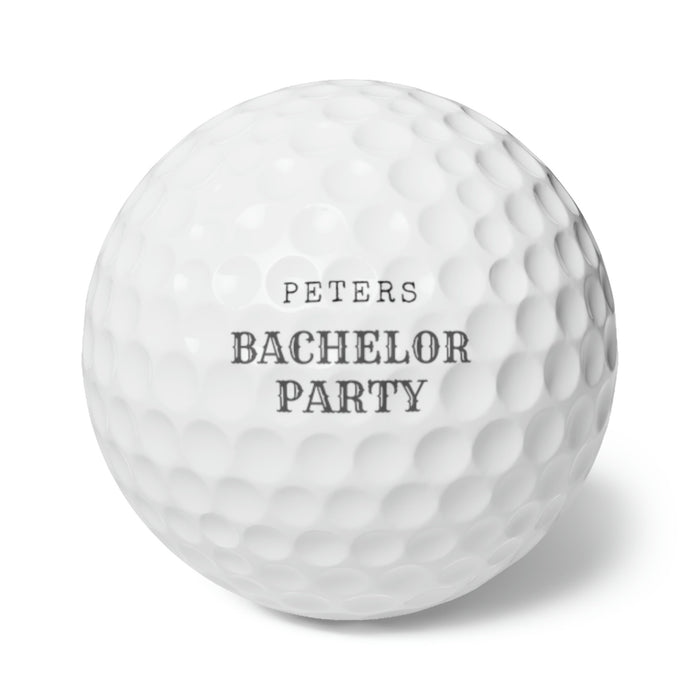 Golf Sport Gifts, Custom Personalized Golf Ball, Bachelor Party Gift,  Top View