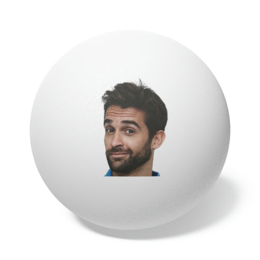 Ping Pong Sport Gifts, Custom Personalized Ping Pong ball, Ping Pong Gift, Beer Pong Gift, Photo on Ping Pong Ball, Front View, White