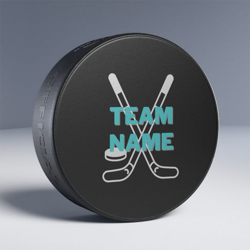 Hockey Sport Gifts, Custom Personalized Hockey Puck Side View, Hockey Team, Team Gift