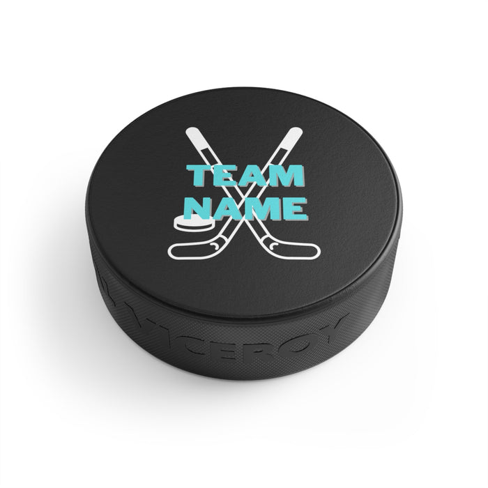 Hockey Sport Gifts, Custom Personalized Hockey Puck Bottom View, Hockey Team, Team Gift