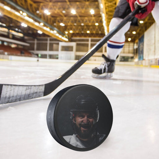 Hockey Sport Gifts, Custom Personalized Hockey Puck, Hockey Gift, Face On Hockey Puck, Front View