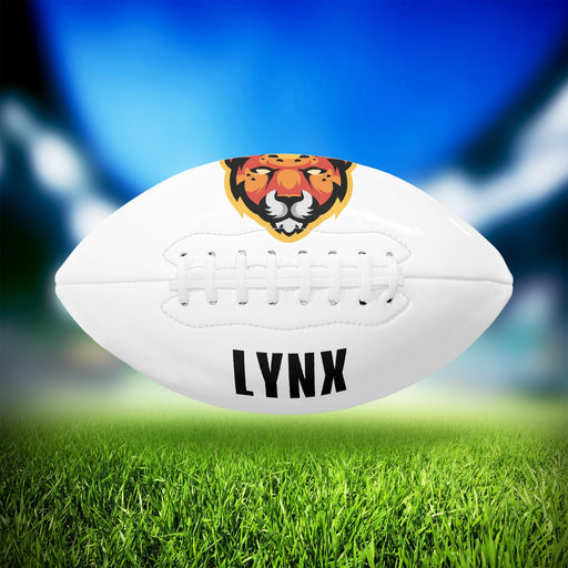 Football Sport Gifts, Custom Personalized Football, Football Gift, Football Team, Team Gift, Front View, White