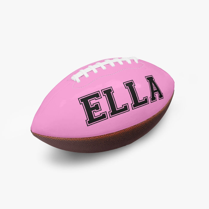 Football Sport Gifts, Custom Personalized Football, Football Gift, Left Angle View, Pink