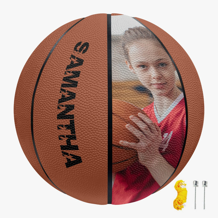 Basketball Sport Gifts, Custom Personalized Basketball, Basketball Gift, Top View