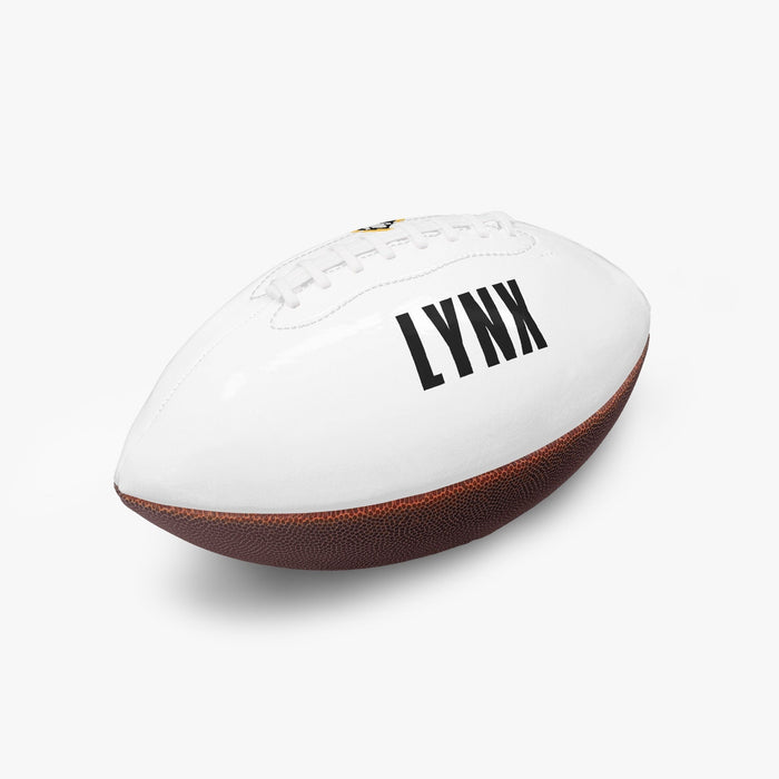 Football Sport Gifts, Custom Personalized Football, Football Gift, Football Team, Team Gift, Left Angle View, White