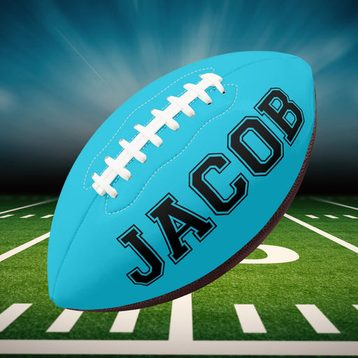 Football Sport Gifts, Custom Personalized Football, Football Gift, Front View, Blue