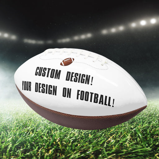 Football Sport Gifts, Custom Personalized Football, Football Gift, Front View, White