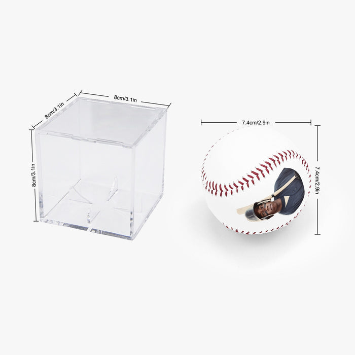 Baseball Sport Gifts, Custom Personalized Baseball, Baseball Gift,  Side View with case