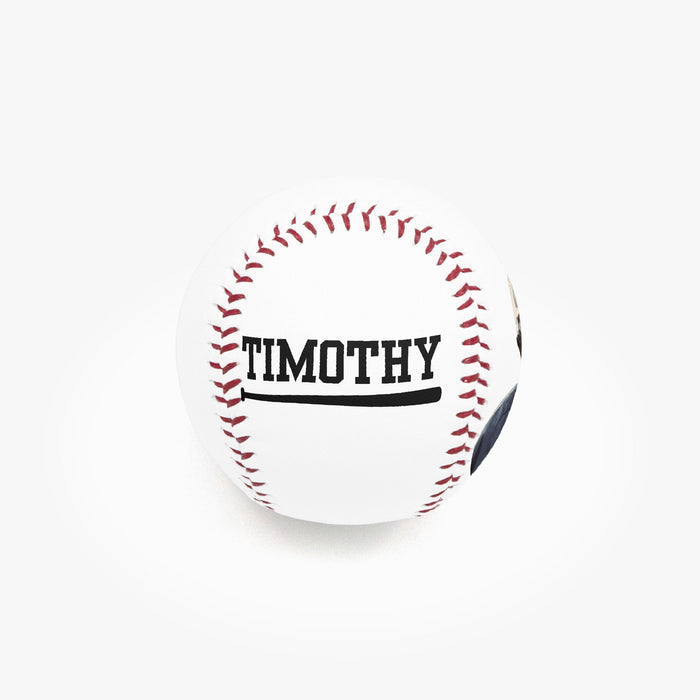 Baseball Sport Gifts, Custom Personalized Baseball, Baseball Gift,  Side Name View