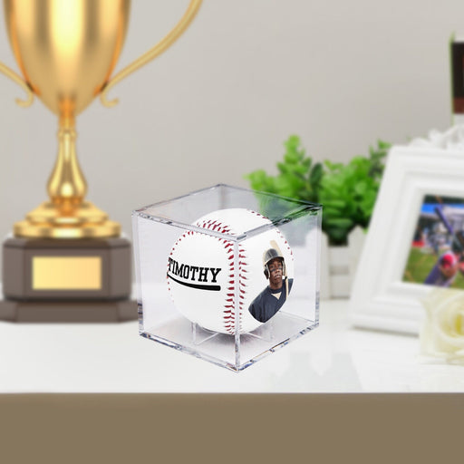 Baseball Sport Gifts, Custom Personalized Baseball, Baseball Gift,  Side View In case