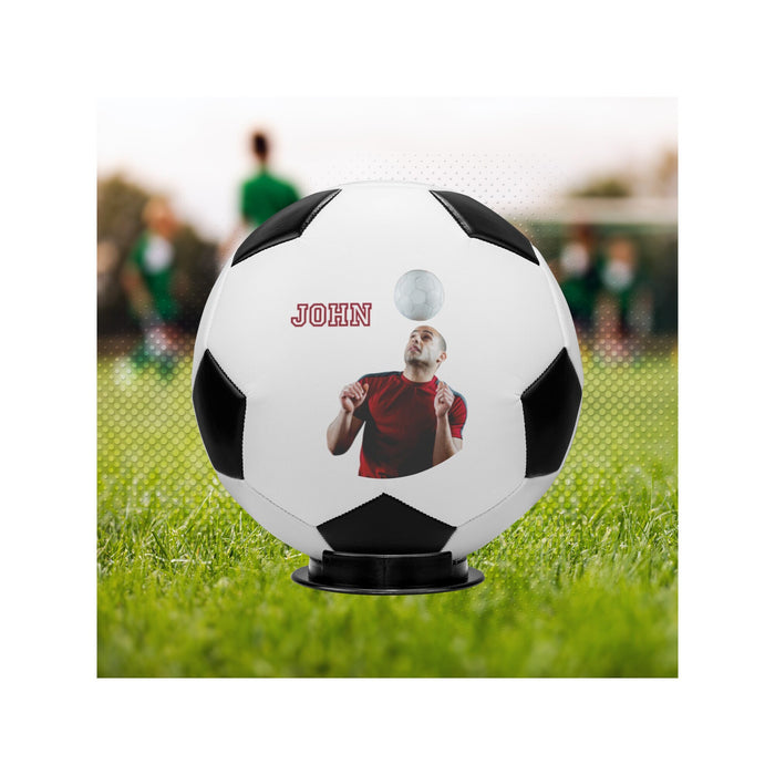 Soccer Sport Gifts, Custom Personalized Soccer Ball, Soccer Gift,  Front View