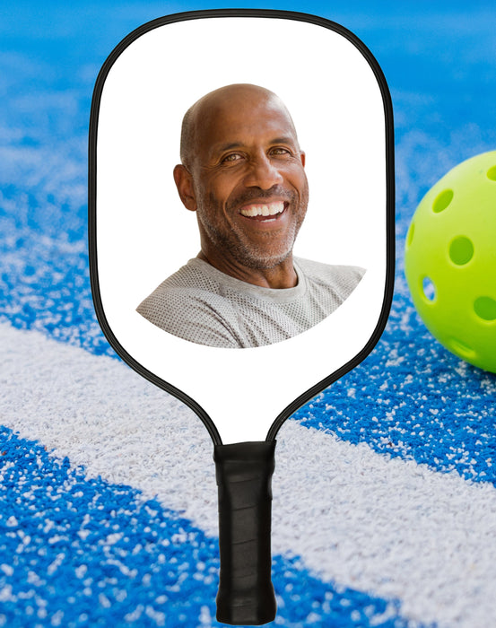 Pickleball Sport Gifts, Custom Personalized Pickleball Paddles, Photo on Pickleball Paddle,  Man Face View