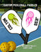 Pickleball Sport Gifts, Custom Personalized Pickleball Paddles, Name on Pickleball Paddle,  Front View