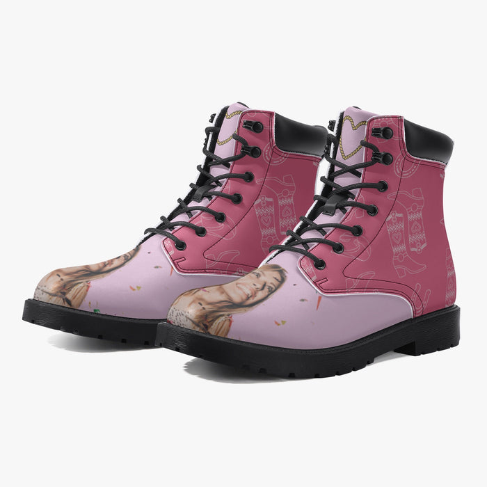 Custom Bachelorette Party Leather Boots - Sport Gifts, Sports Fan Gifts