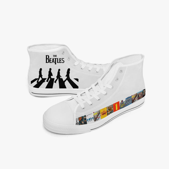 The Beatles Light Adult High-Top Canvas Shoes - Sport Gifts, Sports Fan Gifts